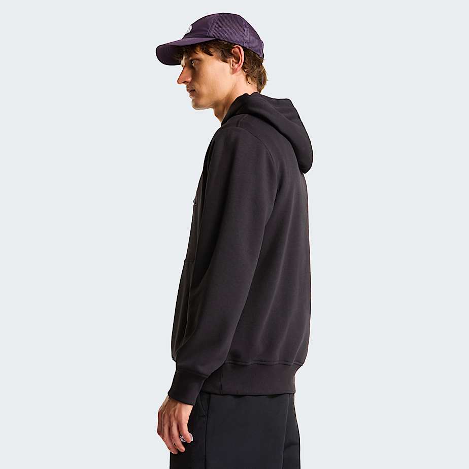 Mens Drew Peak Light Hoodie TNF TNF BlackAnthracite Grey ALT2