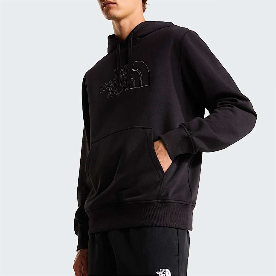 Mens Drew Peak Light Hoodie TNF TNF BlackAnthracite Grey ALT5