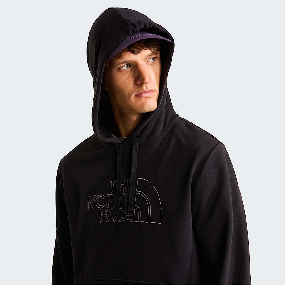 Mens Drew Peak Light Hoodie TNF TNF BlackAnthracite Grey ALT4