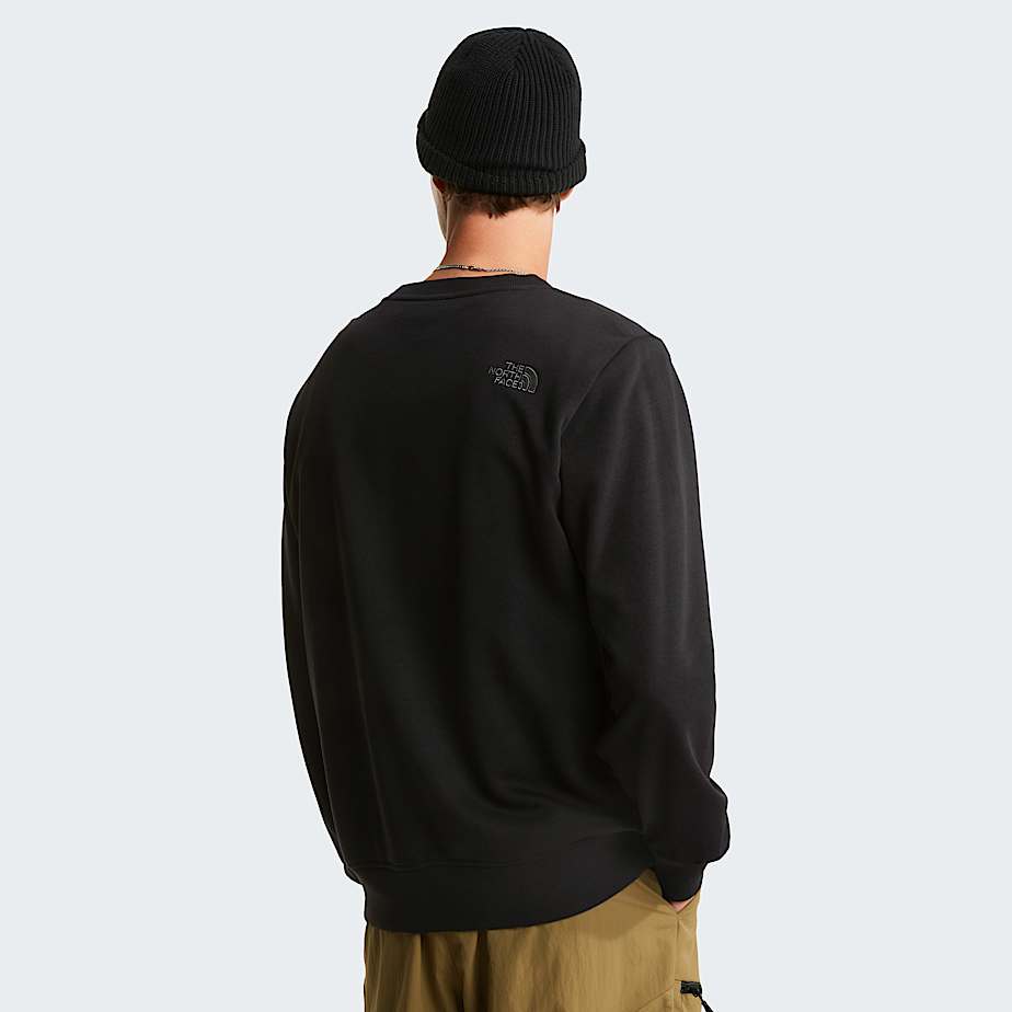 Mens Drew Peak Light Sweatshirt TNF TNF BlackAnthracite Grey ALT3