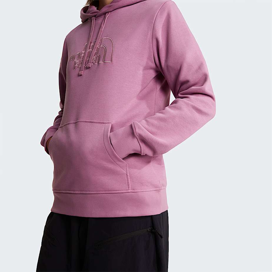 Drew Peak Lighthoodie voor dames TNF Hushed LavenderMetal Pink ALT4