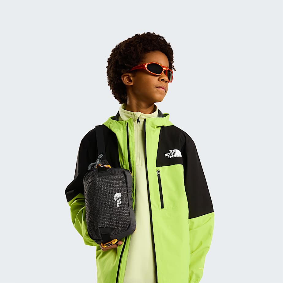 Glacierfleece met kwartrits voor tieners TNF Lemon Mist ALT5