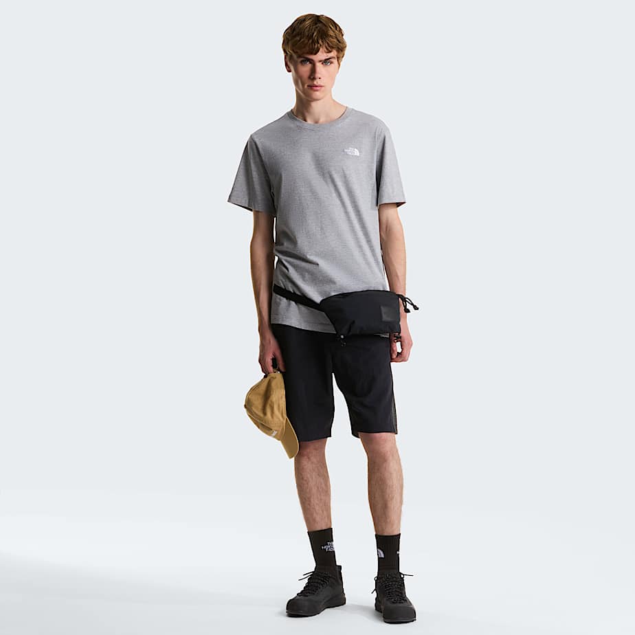 Mens Evolution Simple Dome Regular TShirt TNF TNF Pale Grey Heather ALT1