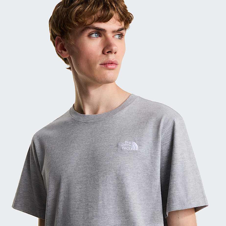 Mens Evolution Simple Dome Regular TShirt TNF TNF Pale Grey Heather ALT4