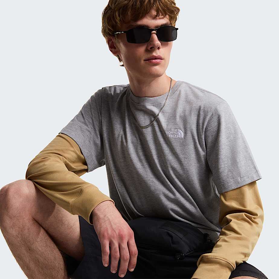 Mens Evolution Simple Dome Regular TShirt TNF TNF Pale Grey Heather ALT5