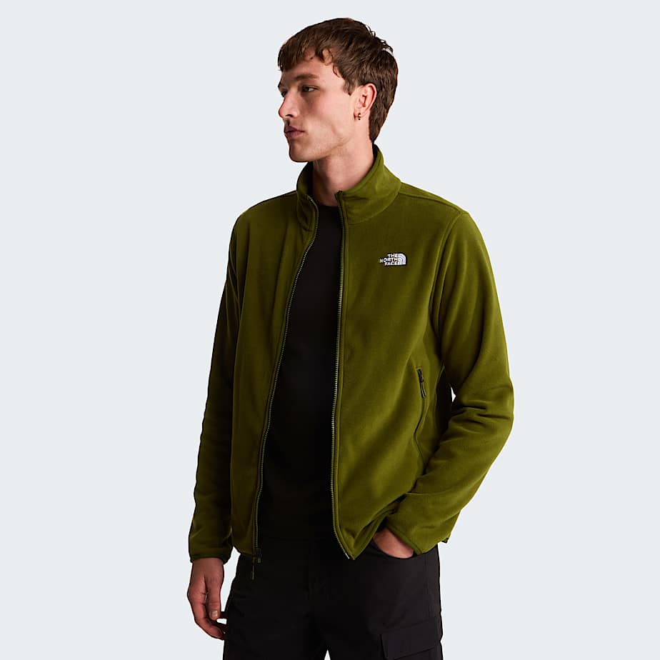 Glacier Fleece mit durchgehendem RV fr Herren TNF Woodland Green ALT4