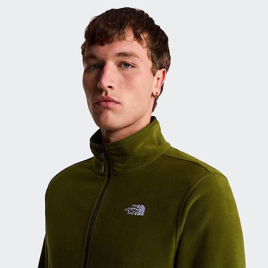 Glacier Fleece mit durchgehendem RV fr Herren TNF Woodland Green ALT5