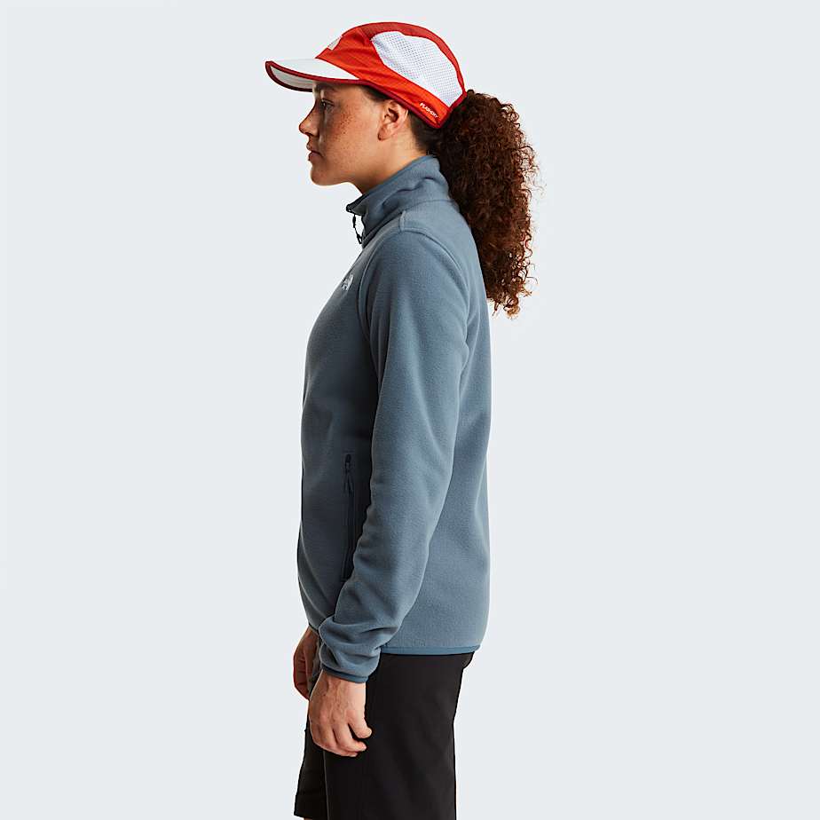 Glacier Fleece mit durchgehendem RV fr Damen TNF Granite Grey ALT2