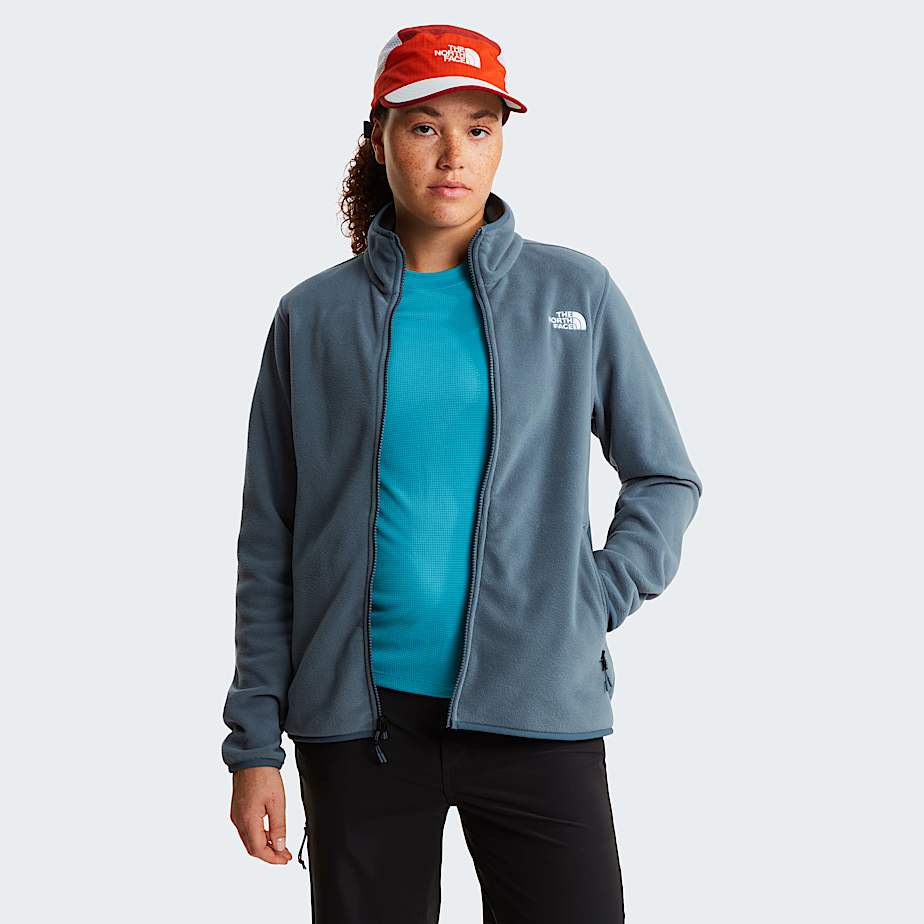Glacier Fleece mit durchgehendem RV fr Damen TNF Granite Grey ALT4
