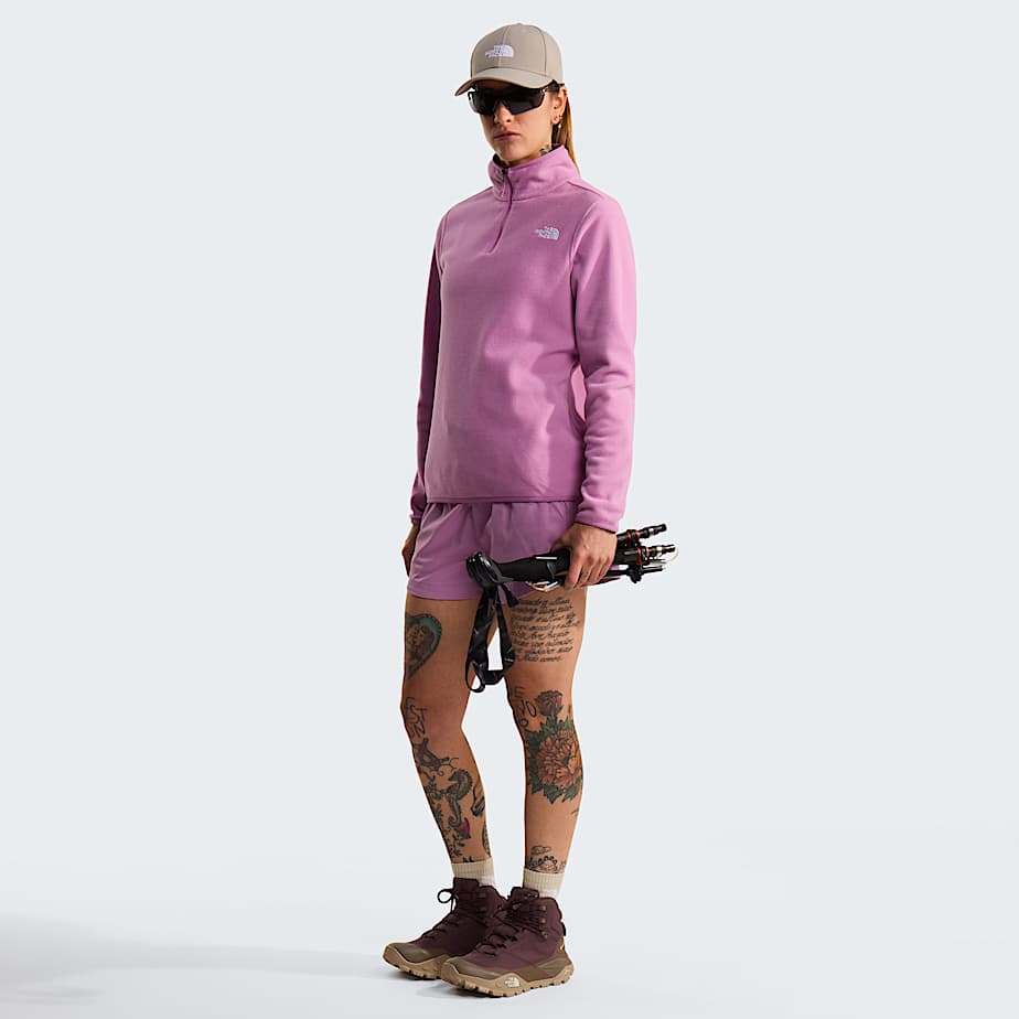 Womens Glacier 14 Zip Fleece TNF Hushed Lavender ALT1