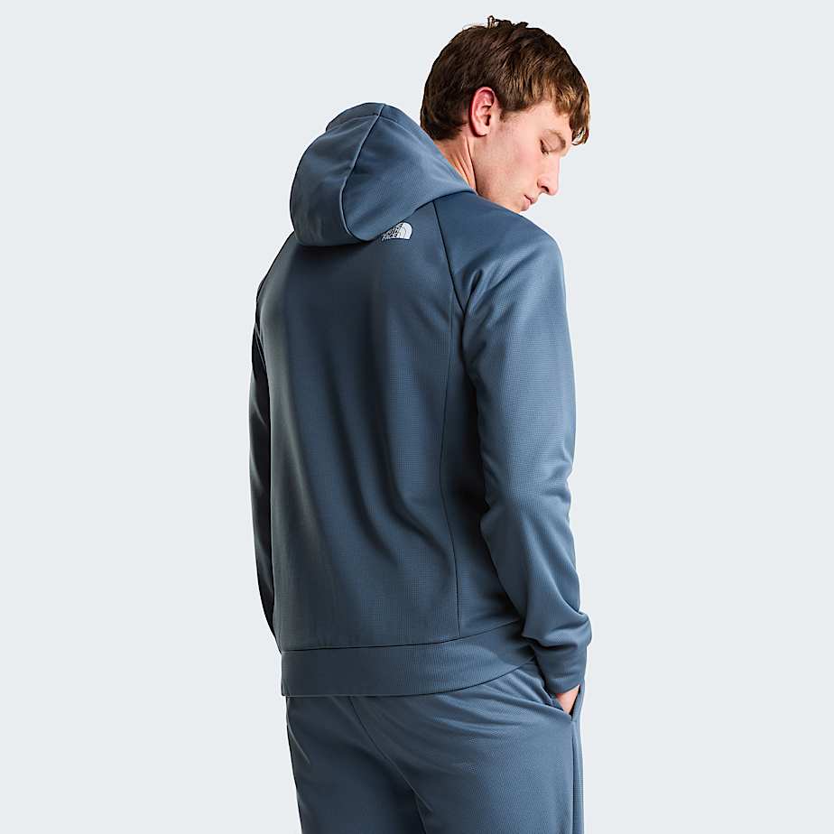 Mens Reaxion 20 FullZip Hooded Jacket TNF Granite Grey Dark Heather ALT3
