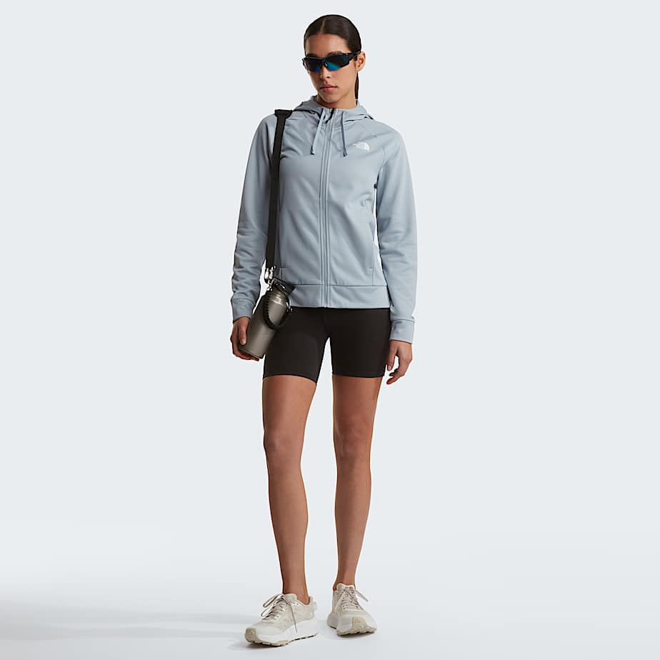 Reaxion 20jas met capuchon en volledige rits voor dames TNF Frost Grey Dark Heather ALT1