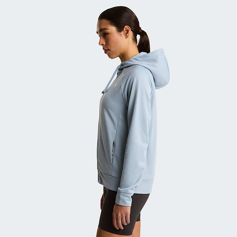 Reaxion 20jas met capuchon en volledige rits voor dames TNF Frost Grey Dark Heather ALT2
