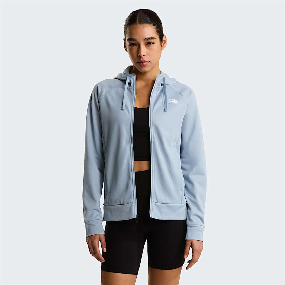 Reaxion 20jas met capuchon en volledige rits voor dames TNF Frost Grey Dark Heather ALT4