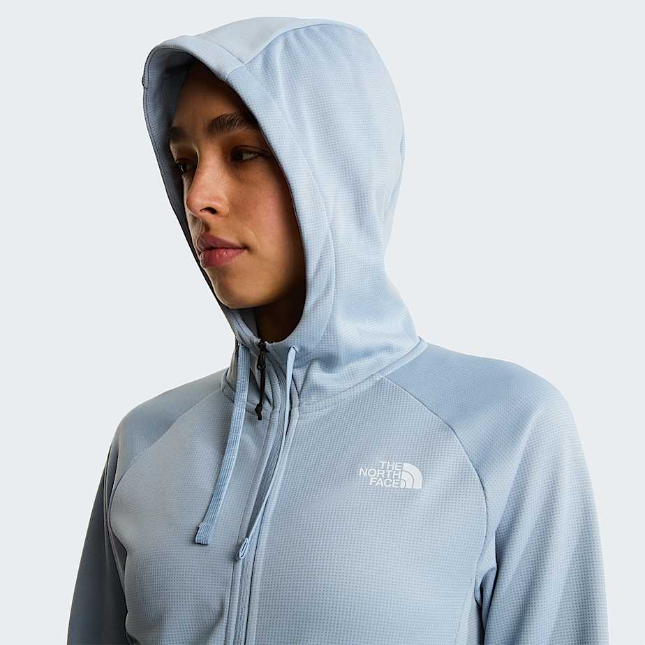 Reaxion 20jas met capuchon en volledige rits voor dames TNF Frost Grey Dark Heather ALT5