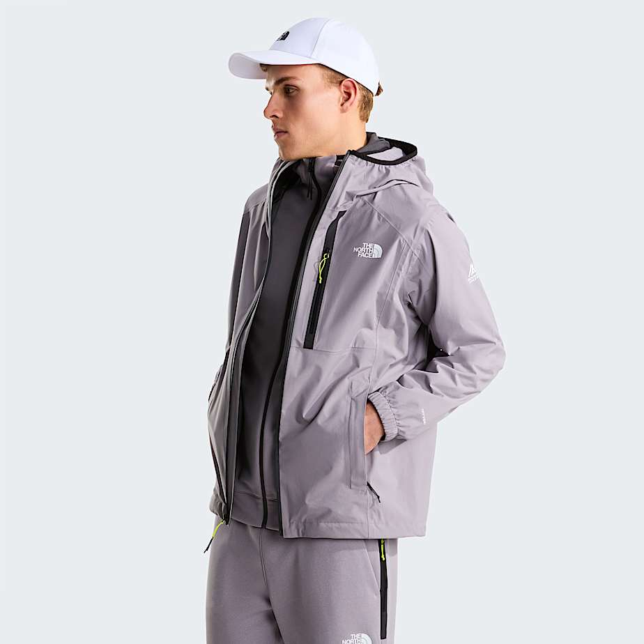 Mens Mountain Athletics Rainlit Hooded Jacket TNF Transcendent Grey ALT4