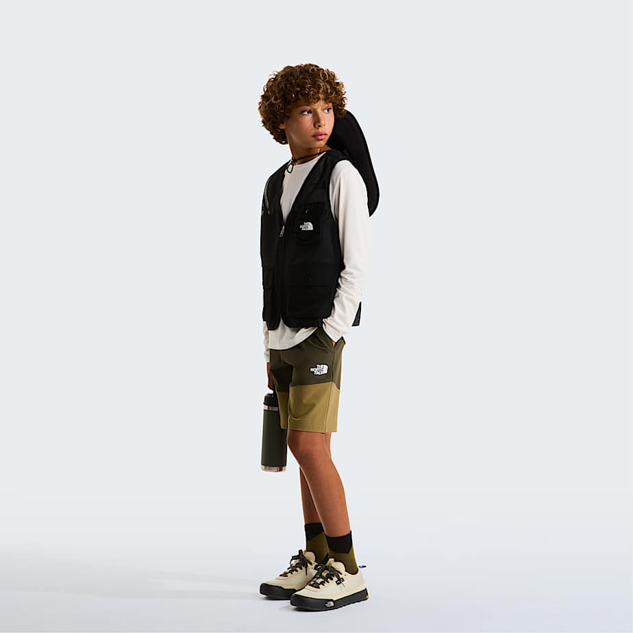 Teens 247 LongSleeve TShirt TNF White Dune ALT1