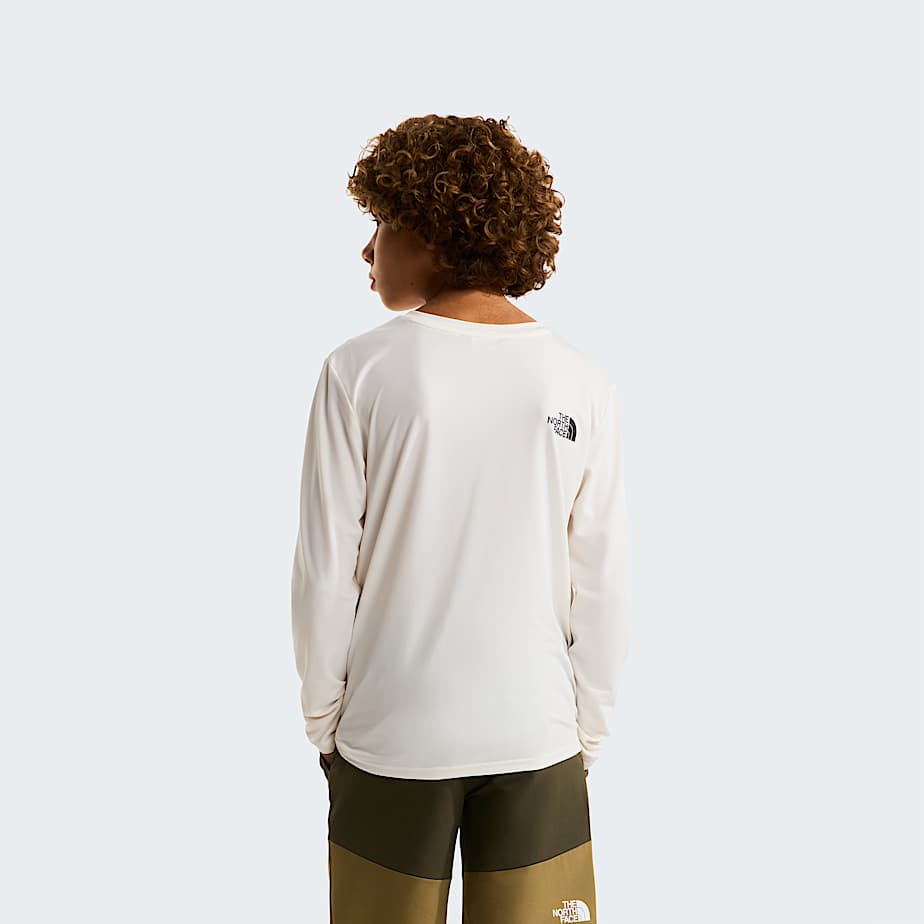 Teens 247 LongSleeve TShirt TNF White Dune ALT3
