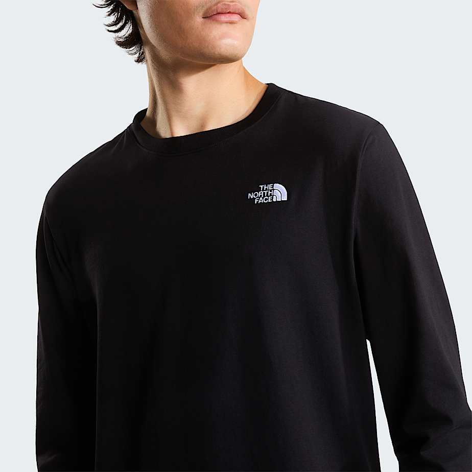 Mens Evolution Simple Dome Regular LongSleeve TShirt TNF TNF Black ALT4