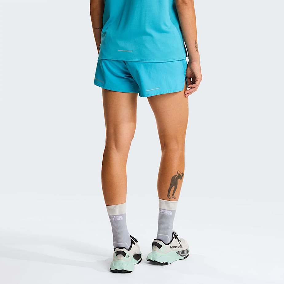 Womens Lightbright 4 Shorts TNF River Ice ALT3