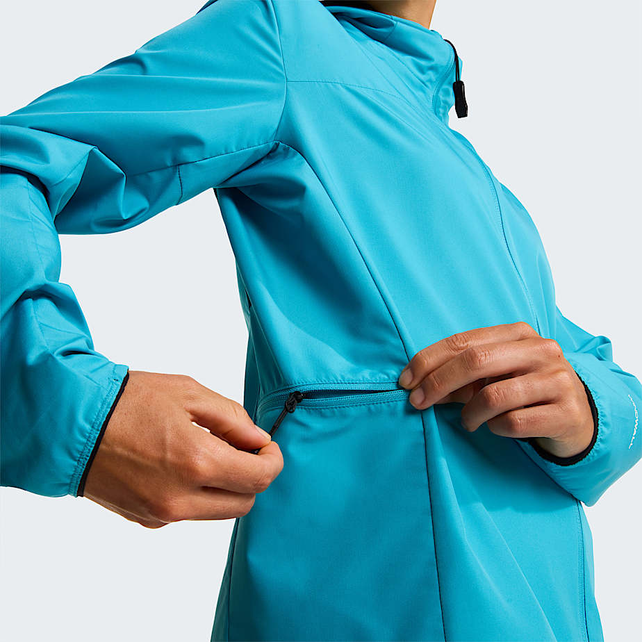 Womens Fontanales Wind Jacket TNF River Ice ALT7