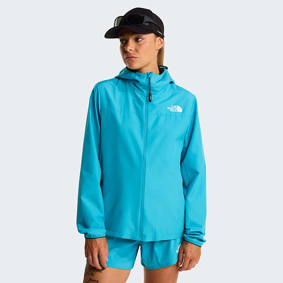 Womens Fontanales Wind Jacket TNF River Ice HERO