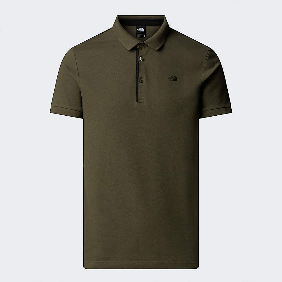 Polo de piqu entallado Premium para hombre TNF New Taupe Green ALT20