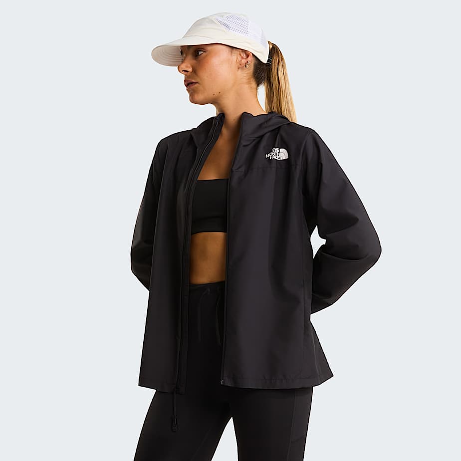 Womens Fontanales Wind Jacket TNF TNF Black ALT4