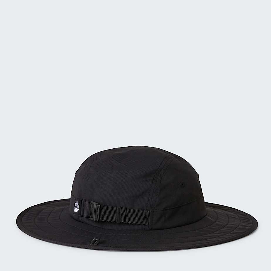 Kids Class V Brimmer Hat TNF TNF Black Logo Weather Topo Phantom Print ALT2