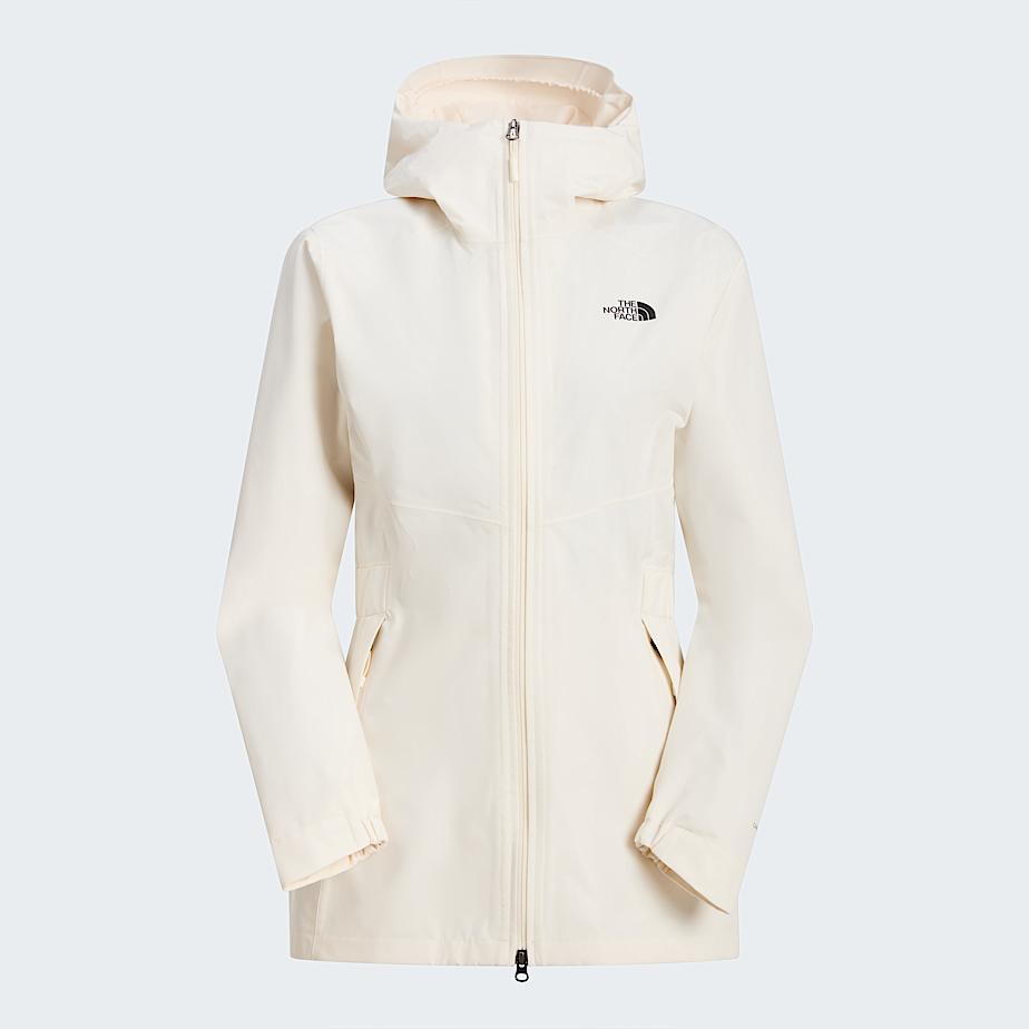 Womens Hikesteller Parka Shell Jacket TNF White Dune HERO