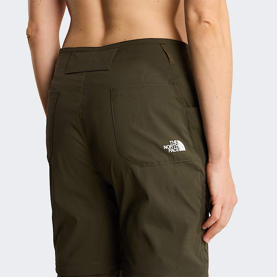 Womens Exploration Convertible Regular Straight Trousers TNF New Taupe Green ALT6