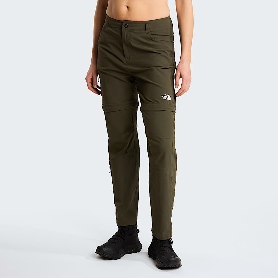 Womens Exploration Convertible Regular Straight Trousers TNF New Taupe Green HERO