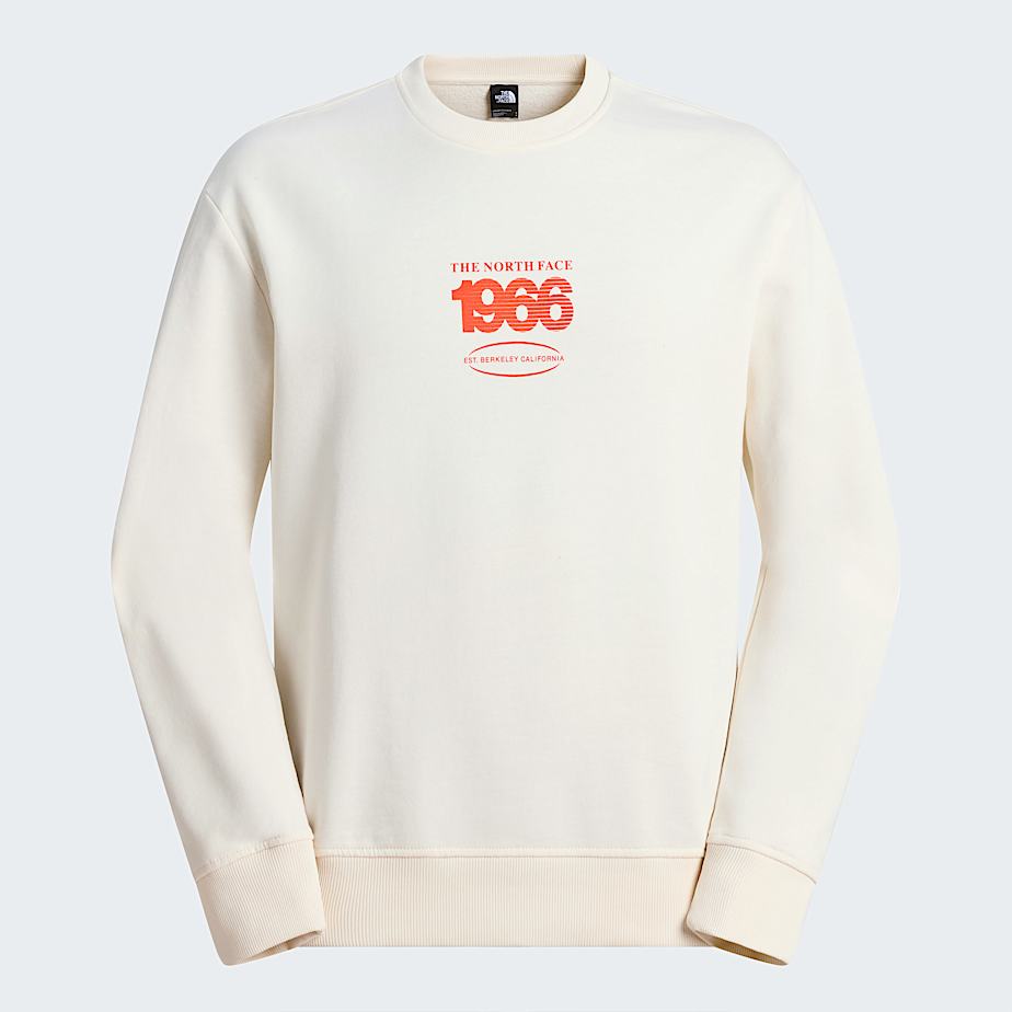 Uniseks Track Relaxed Sweatshirt TNF White DuneLava Red ALT20