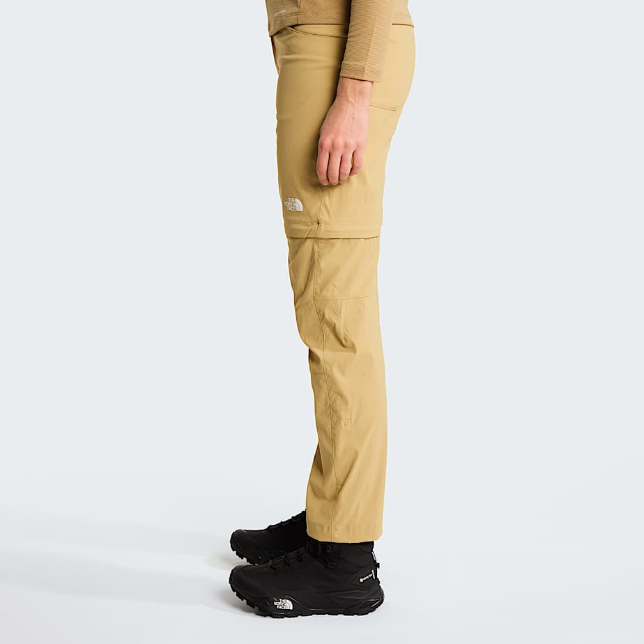 Womens Exploration Convertible Regular Straight Trousers TNF Khaki Stone ALT2