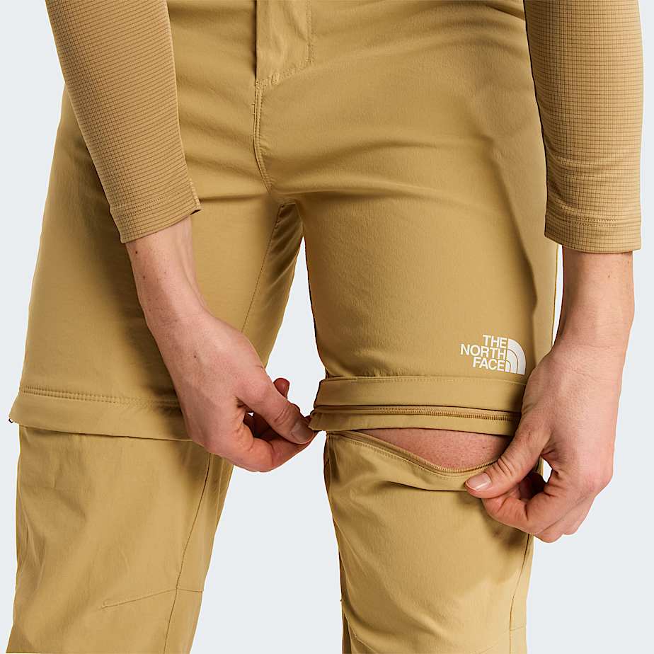Womens Exploration Convertible Regular Straight Trousers TNF Khaki Stone ALT8