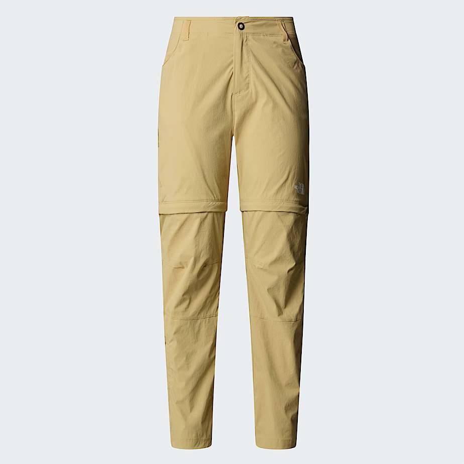 Womens Exploration Convertible Regular Straight Trousers TNF Khaki Stone ALT20