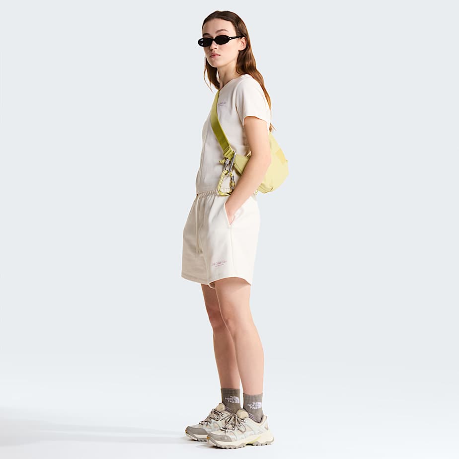 Womens Inspire Exploration Relaxed Shorts TNF White DuneHushed Lavender ALT1