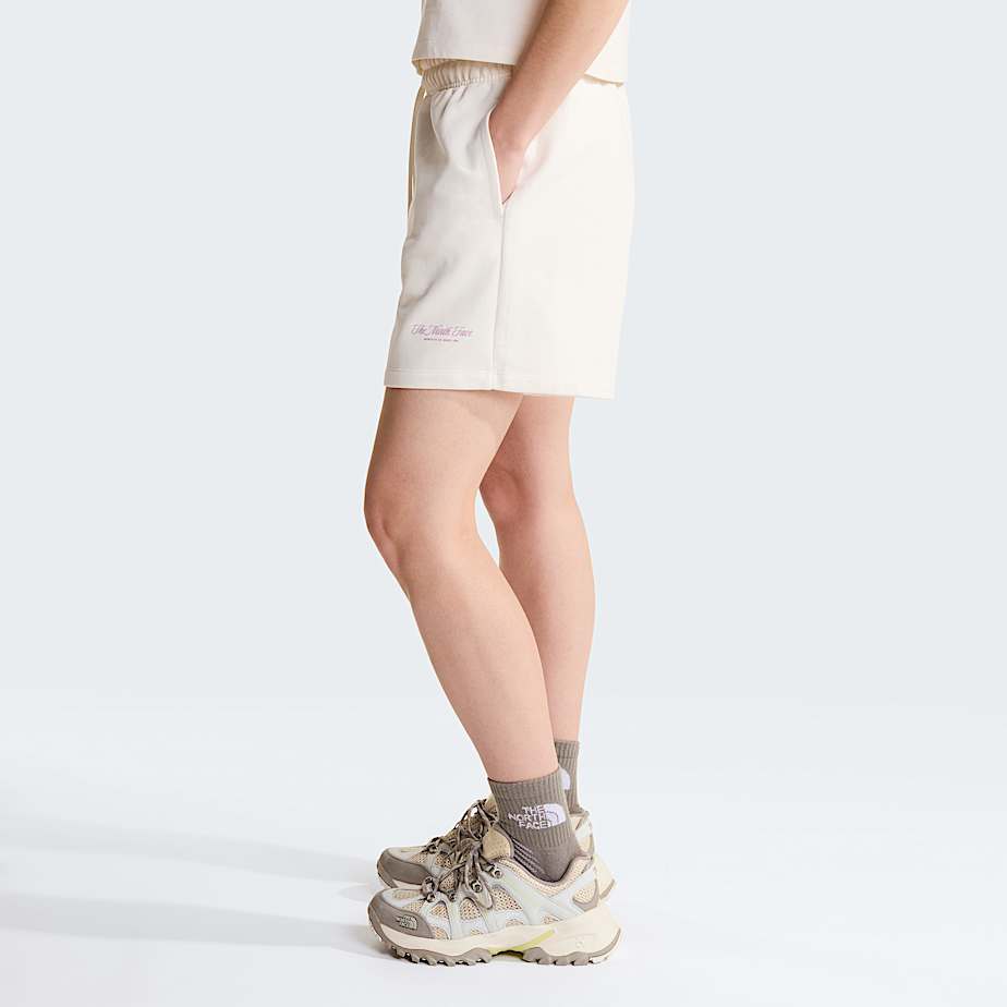 Womens Inspire Exploration Relaxed Shorts TNF White DuneHushed Lavender ALT2