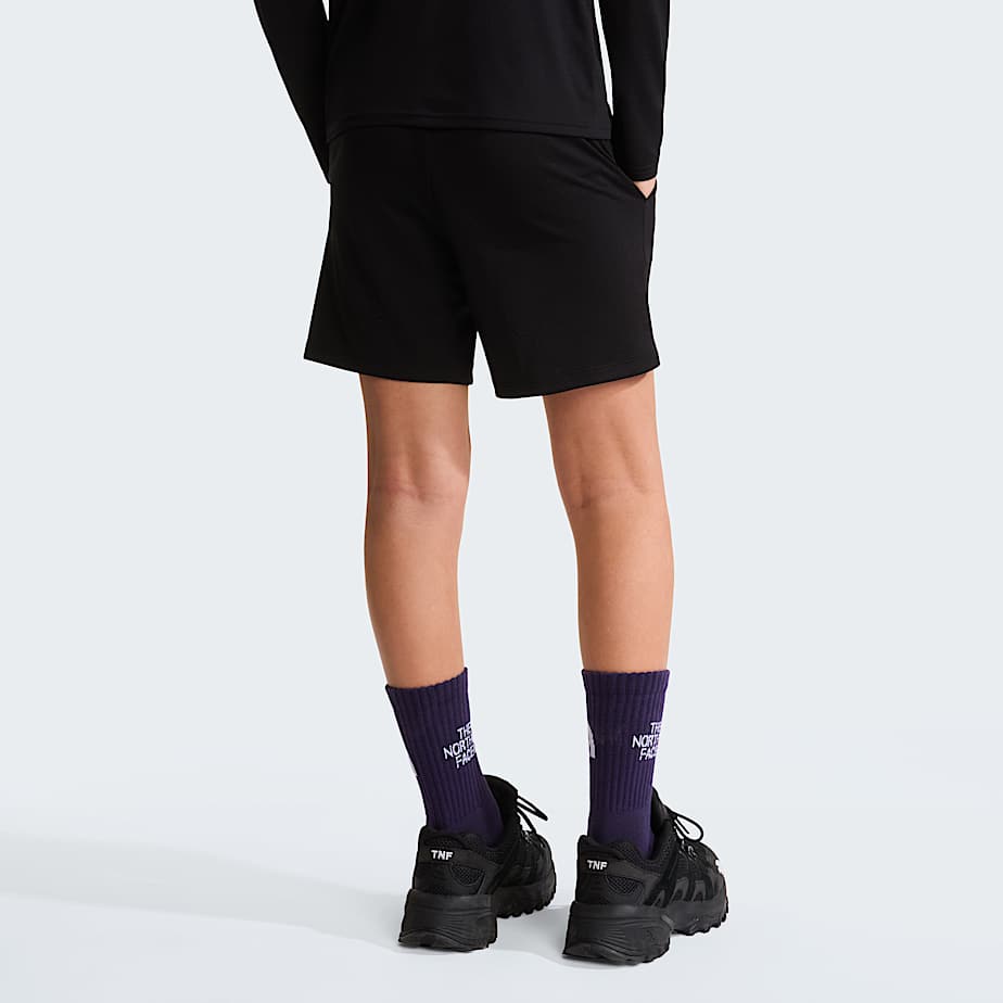 Teens Poly Knit Shorts TNF TNF Black ALT3