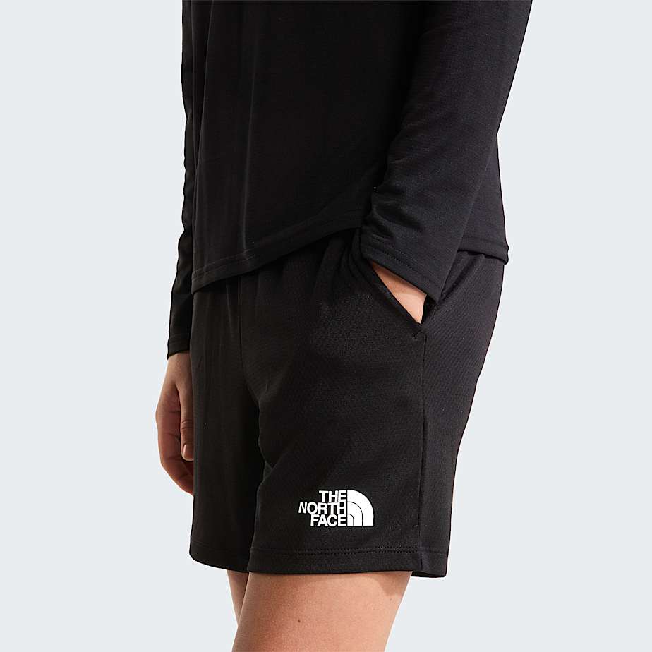 Teens Poly Knit Shorts TNF TNF Black ALT4