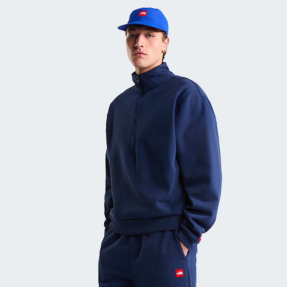 Uniseks TNF Red Boxfleece met halve rits TNF ALT2