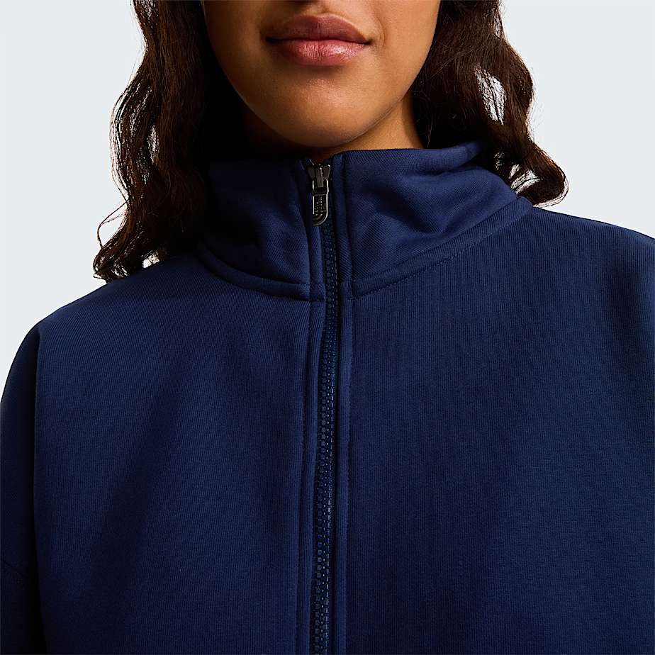 Uniseks TNF Red Box-fleece met halve rits - 14