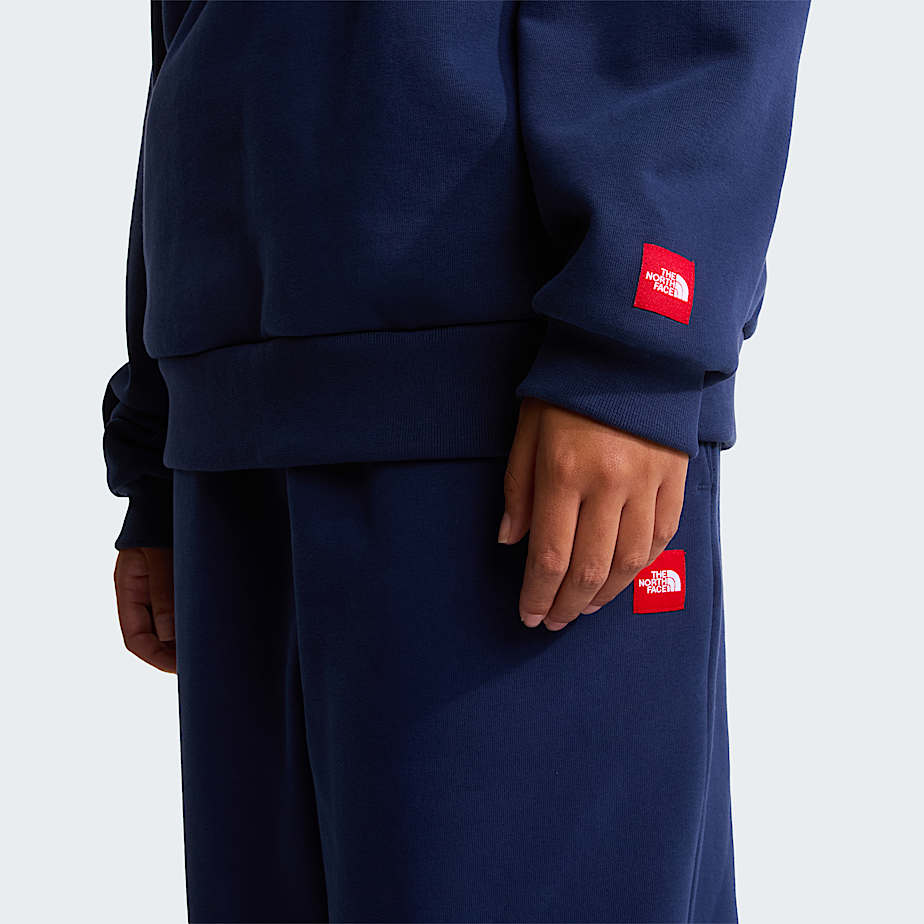 Uniseks TNF Red Box-fleece met halve rits - 15