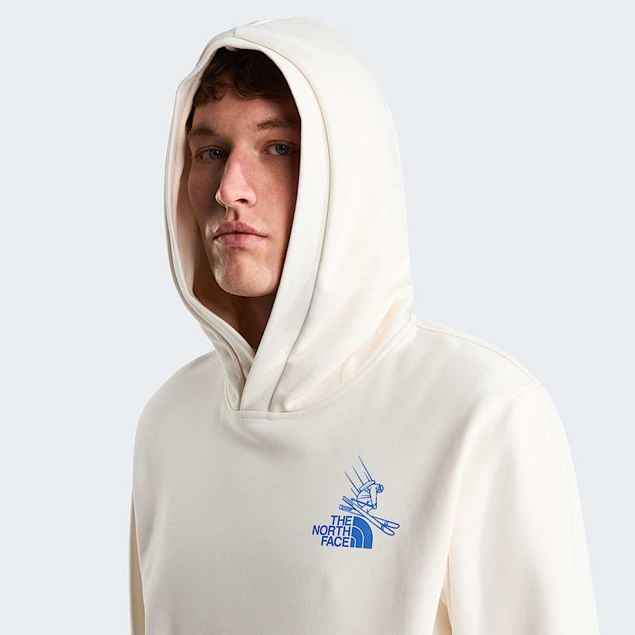 Uniseks Mountain Celebration Relaxed Graphic hoodie TNF White Dune ALT6