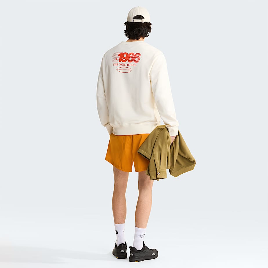 Uniseks Track Relaxed Sweatshirt TNF White DuneLava Red ALT4