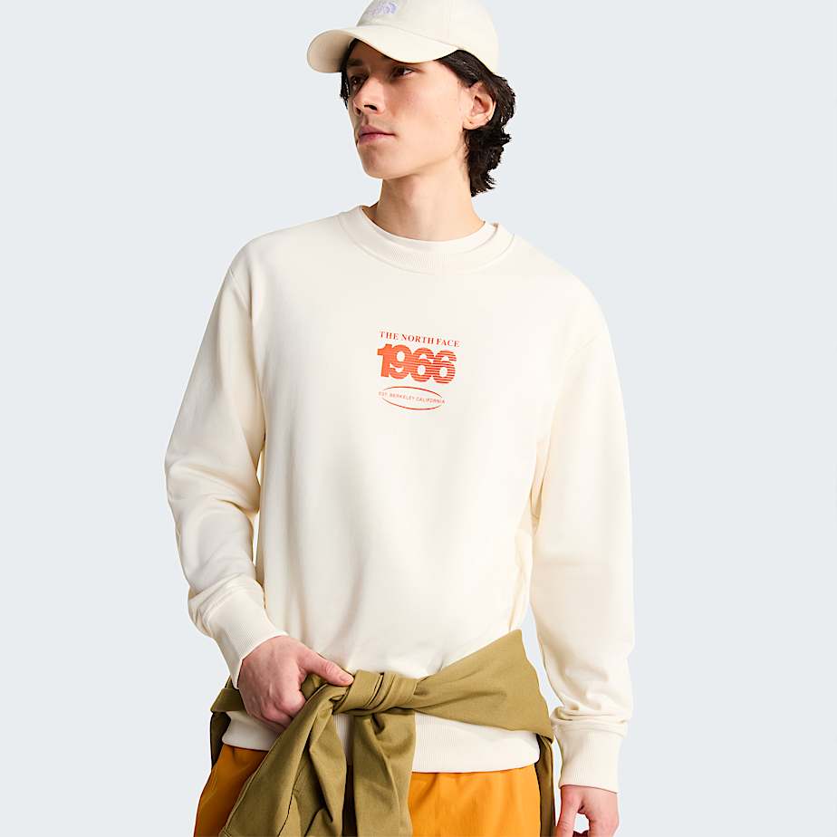 Uniseks Track Relaxed Sweatshirt TNF White DuneLava Red ALT8