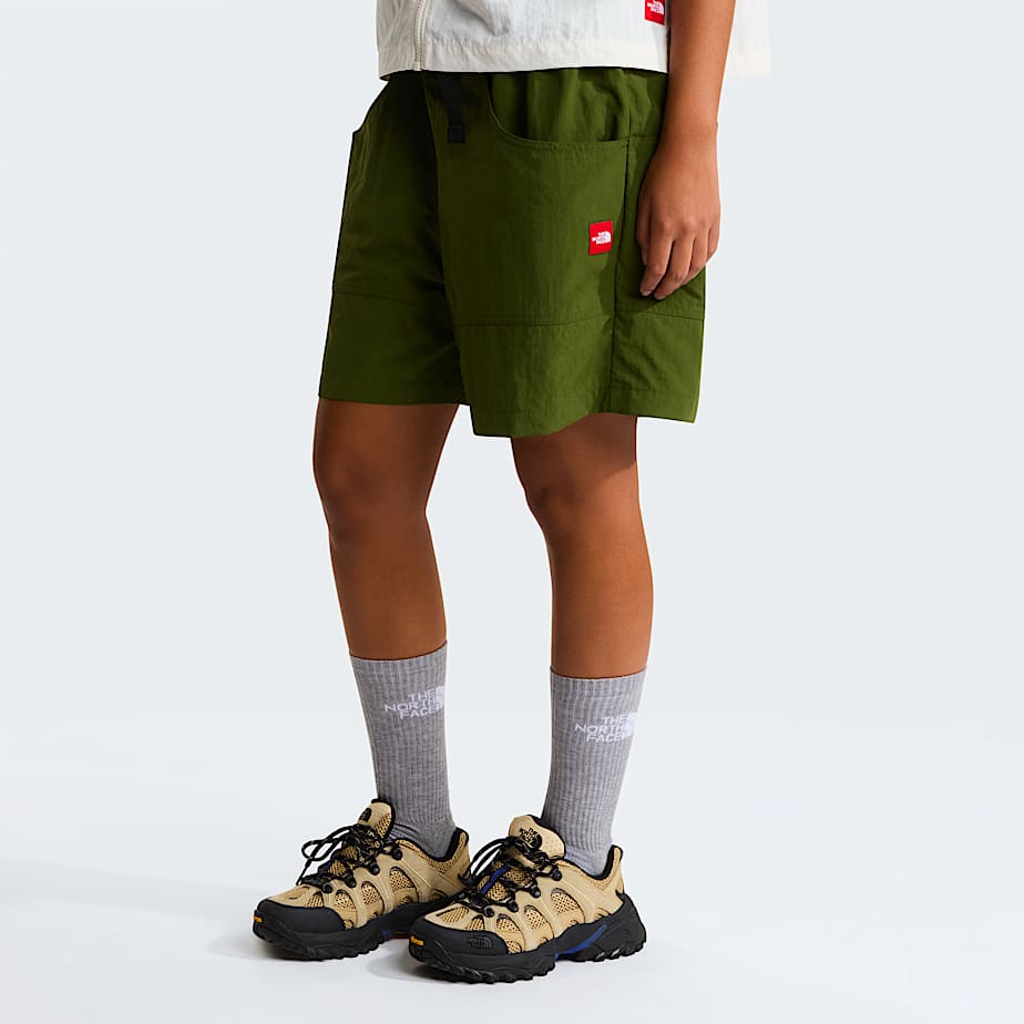 Unisex Red Box Nylon Belted Shorts TNF ALT9