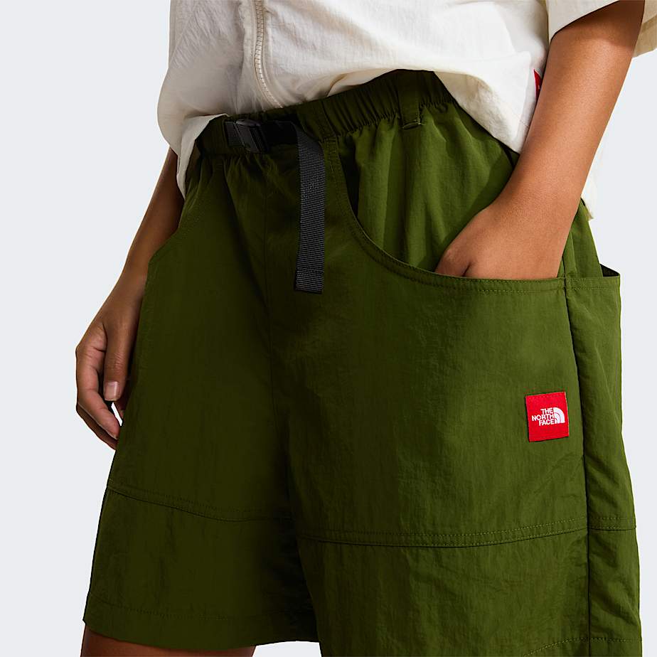 Unisex Red Box Nylon Belted Shorts TNF ALT14