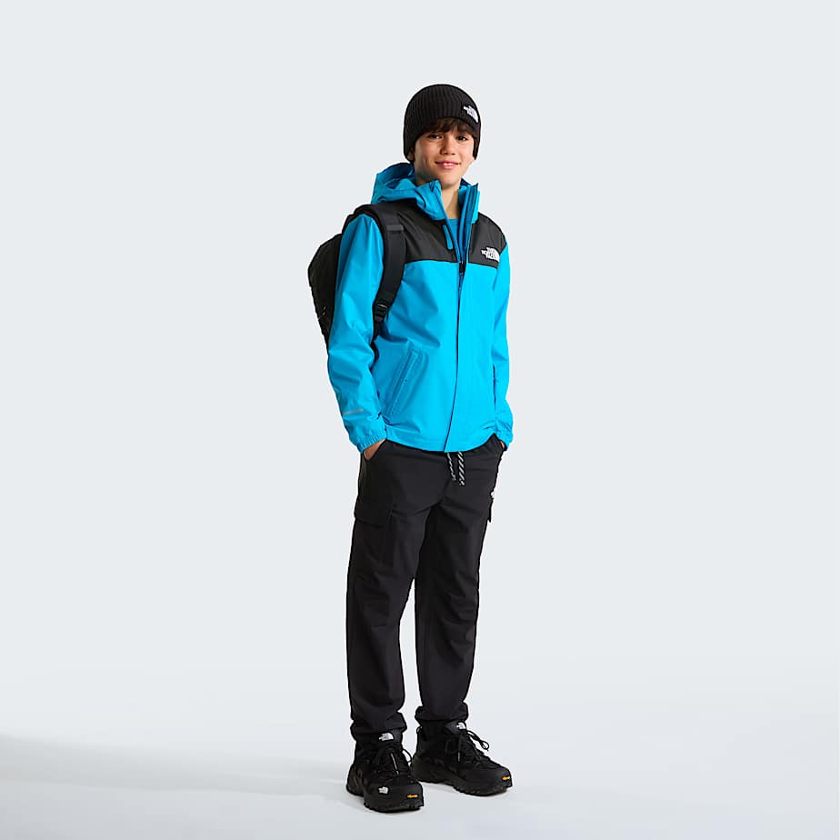 Boys Antora Rain Jacket TNF Meridian Blue ALT1