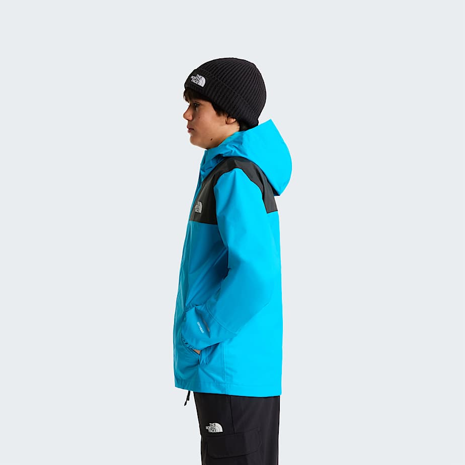 Boys Antora Rain Jacket TNF Meridian Blue ALT2